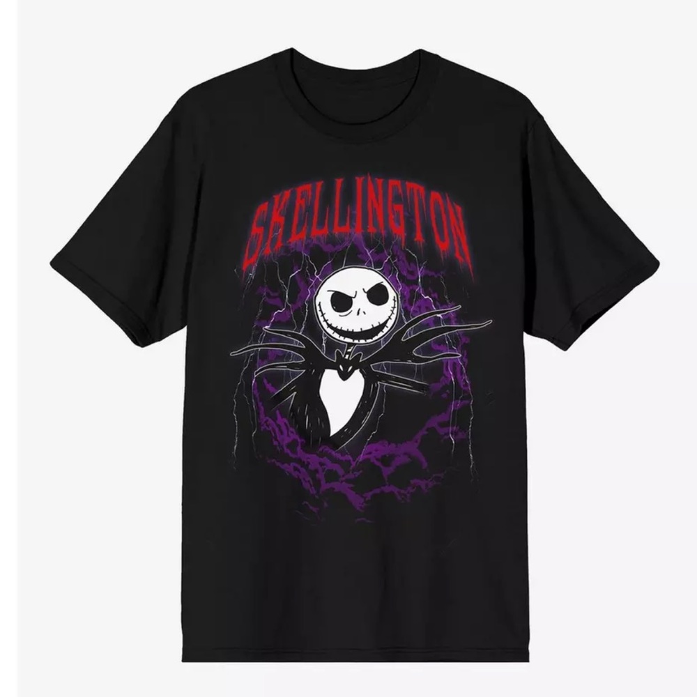 The Nightmare Before Christmas Jack Purple Bats unisex T-Shirt